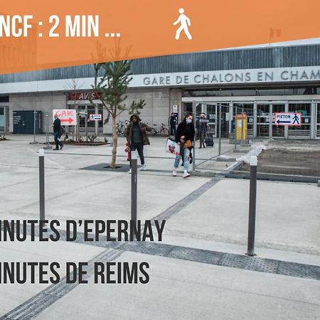 Promenade D'Automne - Netflix & Wifi - Climatisation- Parking Gratuit - Check-In 24H24 - Emplacement Velos - Goodmarning 香槟沙隆 外观 照片