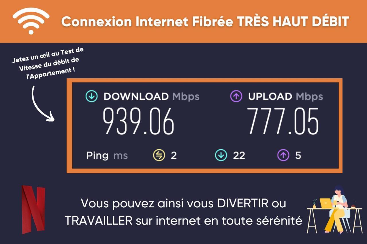 Promenade D'Automne - Netflix & Wifi - Climatisation- Parking Gratuit - Check-In 24H24 - Emplacement Velos - Goodmarning 香槟沙隆 外观 照片