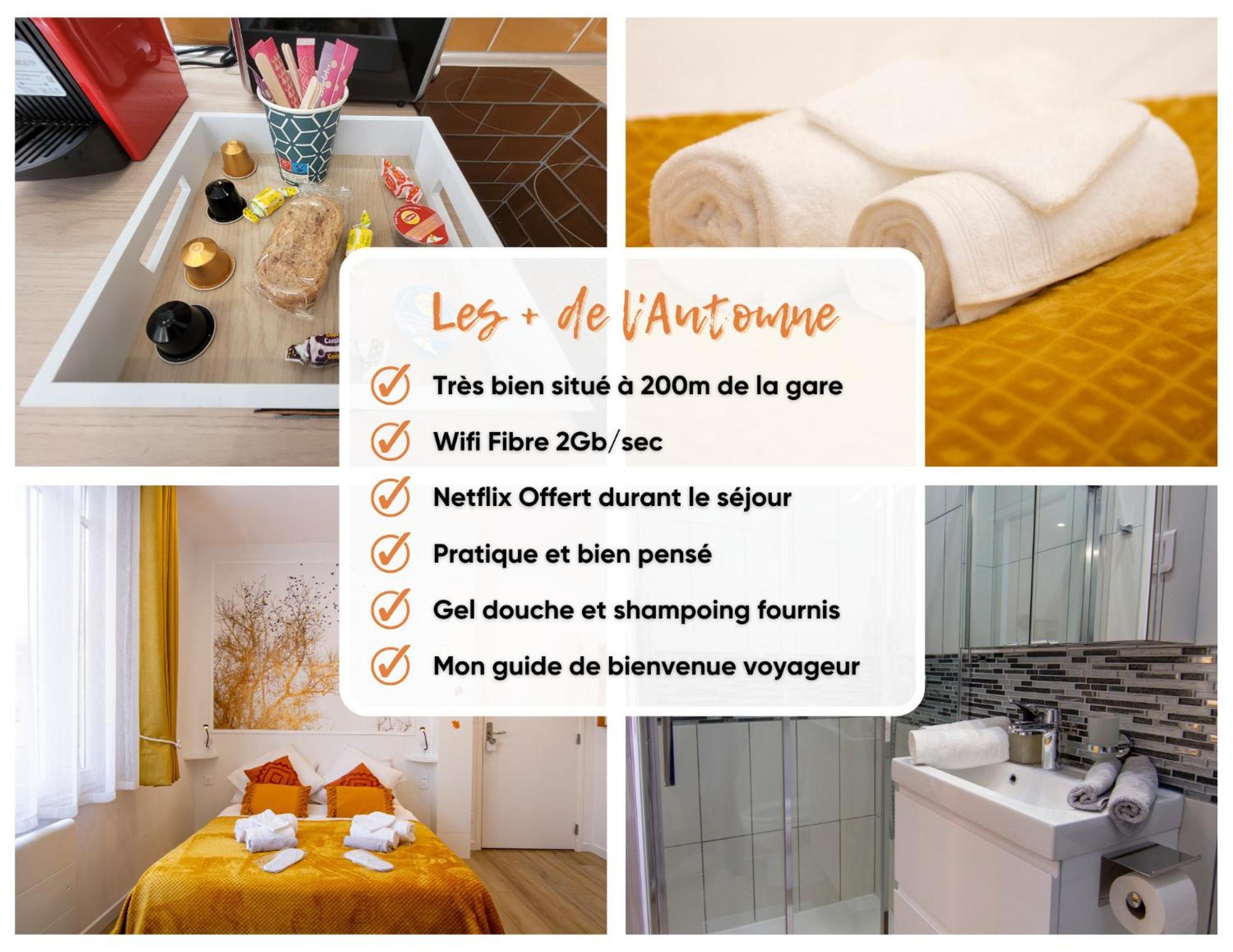 Promenade D'Automne - Netflix & Wifi - Climatisation- Parking Gratuit - Check-In 24H24 - Emplacement Velos - Goodmarning 香槟沙隆 外观 照片